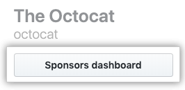 Sponsors dashboard button
