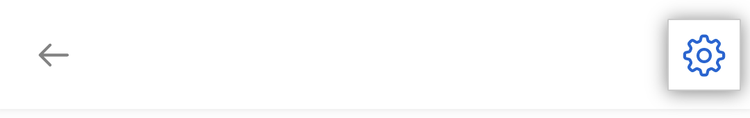 Settings icon for GitHub for Android