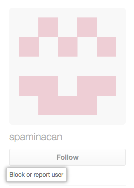 Block or report user link