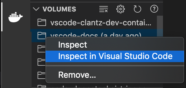 Inspect in VS Code context menu