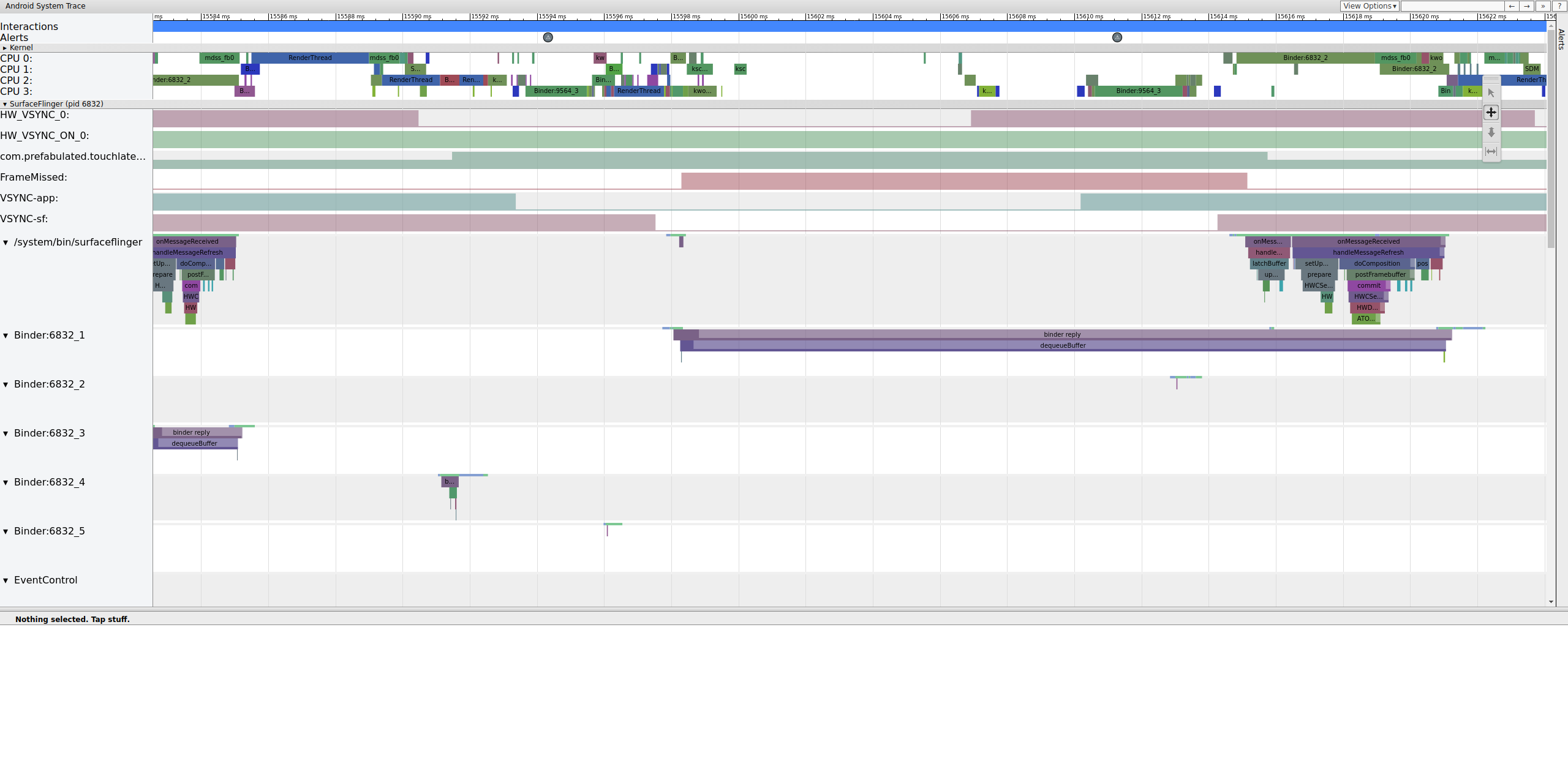 SurfaceFlinger wakes and immediately goes to sleep